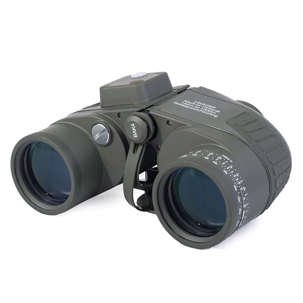 Тактический бинокль 10x50 с подсветкой, с дальномером и компасом