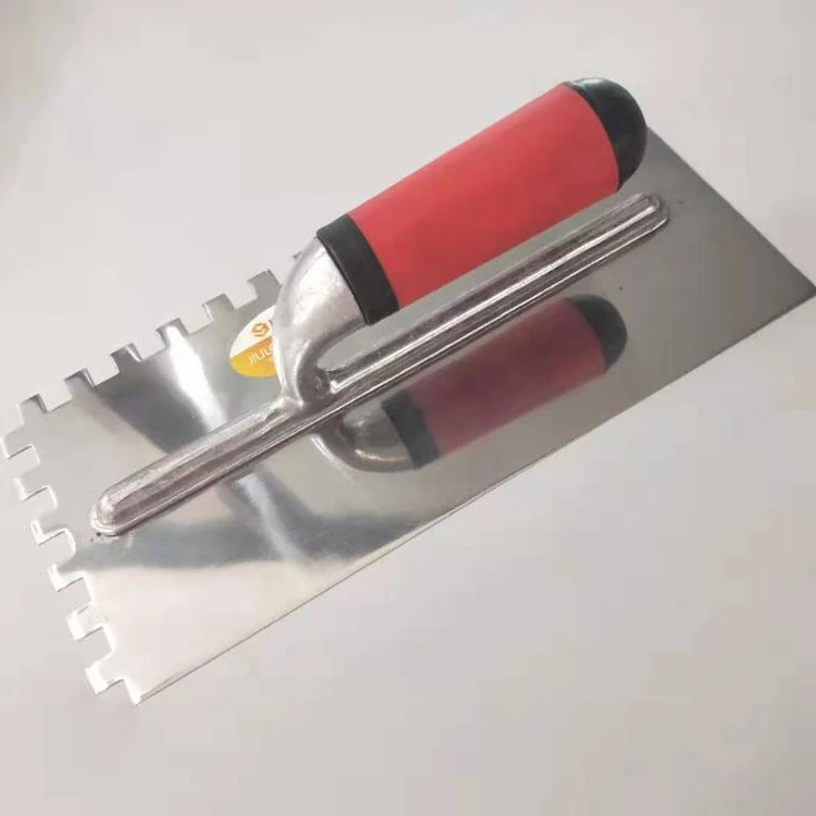 Двухцветный пластиковый/резиновый штукатурный мастерок