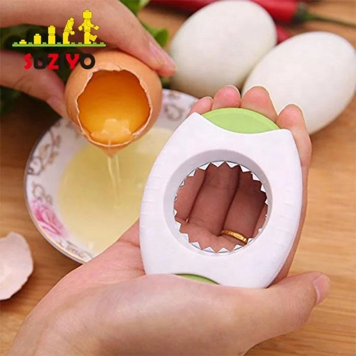 Egg Topper Cutter - Stainless Steel Blades Hard Soft Egg Opener