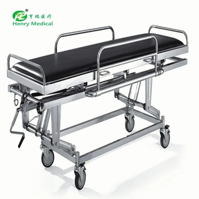 HR-112 Stainless steel  three functions patient rescue emergency stretcher with High Quality