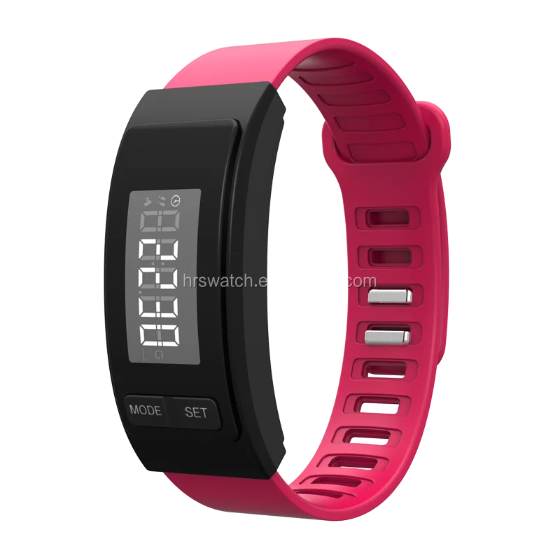 OEM Silicone Digital Promotion Gift Watch Step Counter Step Distance Calorie Burn Counter Pedometer Bracelet Watch