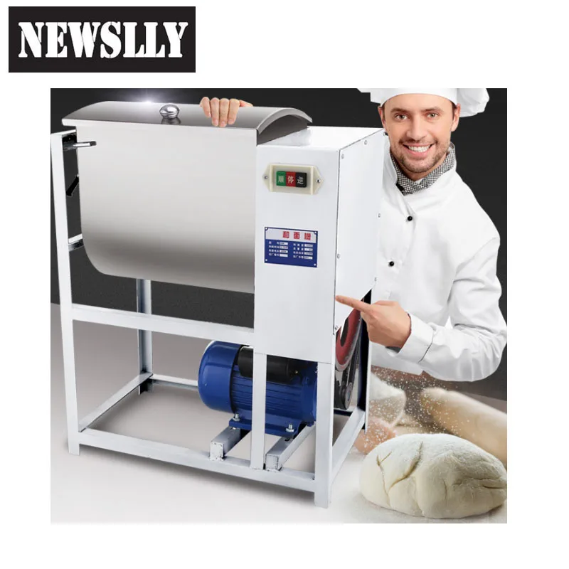 Commercial horizontal Bread Dough Mixer Stainless Steel Horizontal Dough Mixer Horizontal Flour Dough Mixer