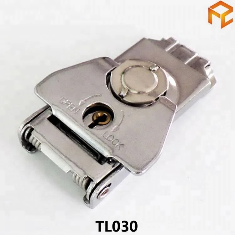
steel and bright chrome plated spring loadedTSA twist latch 