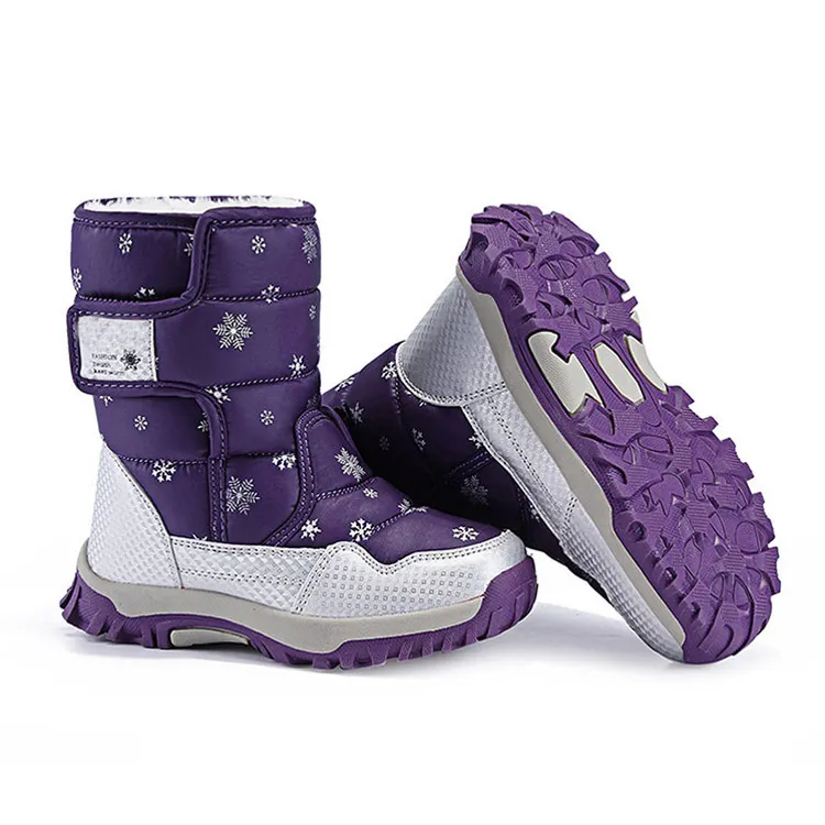 Нескользящие зимние уличные ботинки, детские зимние ботинки для девочек