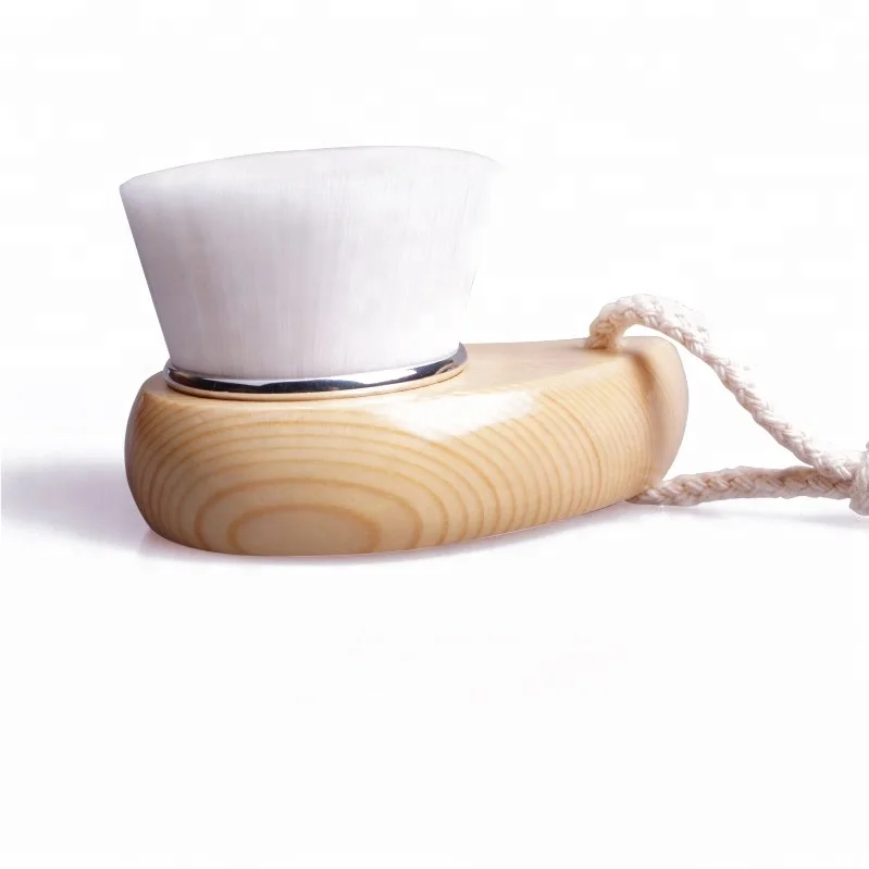 2020 year Best Selling Wood Handle Facial Brush Nylon Hair Cleaning Brush