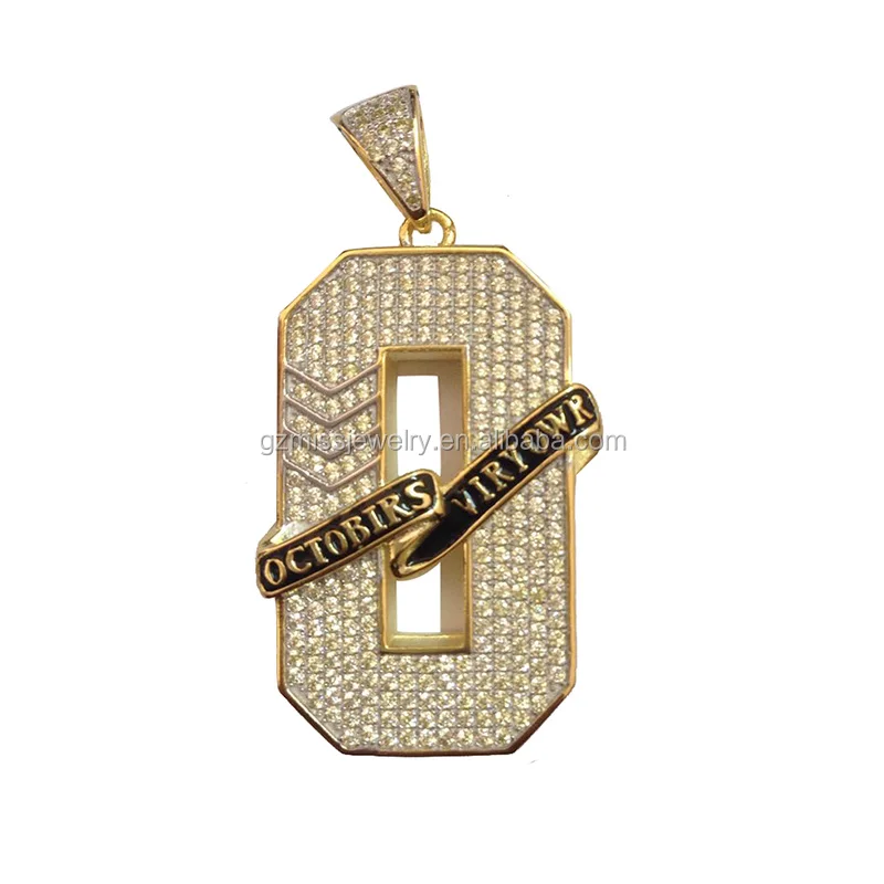 October Very Own iced out pendants wholesale gold pendant designs with price