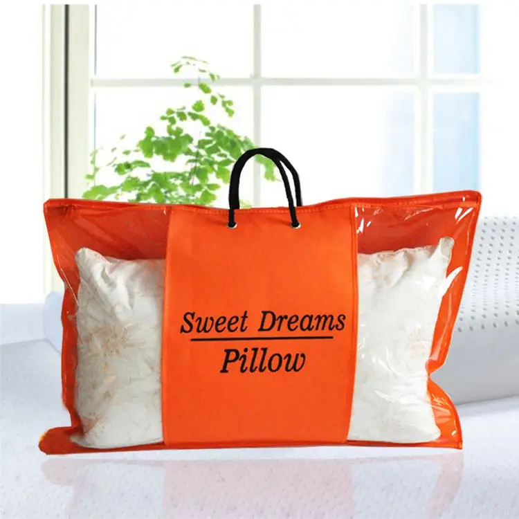 Promotion inflatable beach travel pvc plastic pillow packing bag