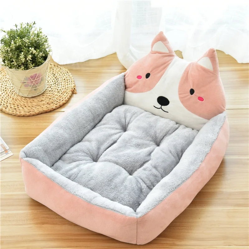 
Soft Velvet Akita Dog 3D Cat Cute Pet Bed 