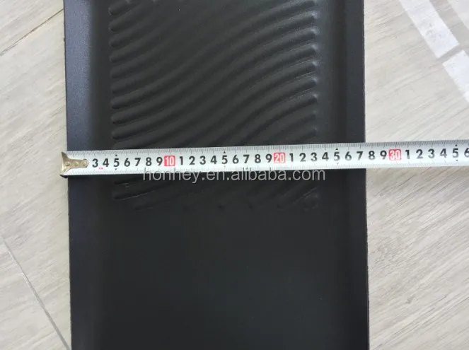 Grill Double Burner Griddle Pan Cast Iron Hamburger Steak Stove Fry