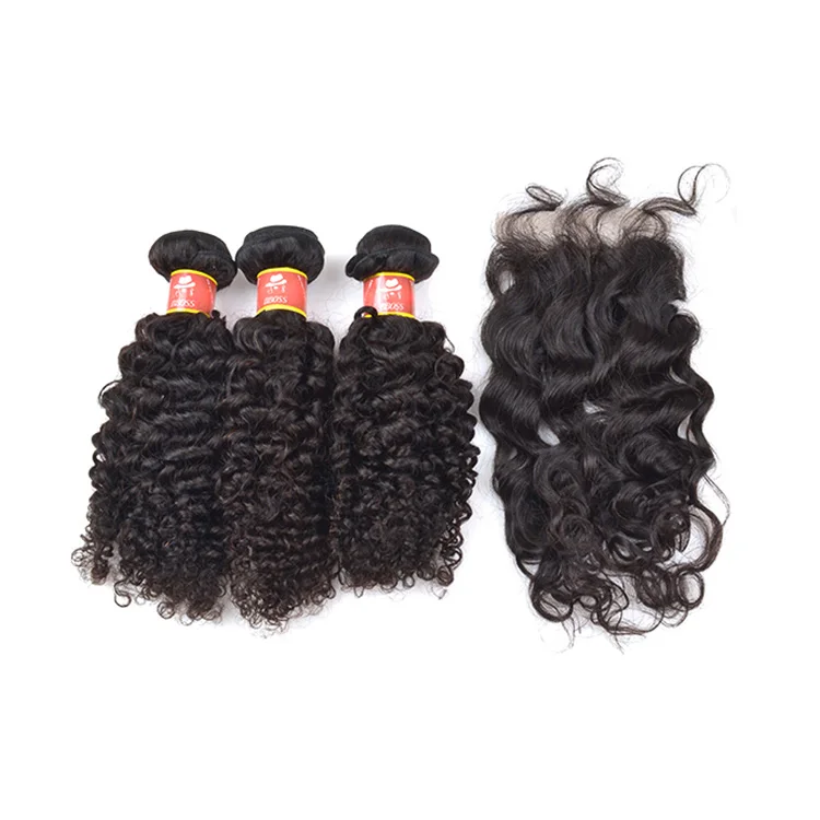 
BBOSS 7x7 yaki lace closure fringe,humain kinky curls with closure,mongolian kinky curly human hair weaves bundles with closure 