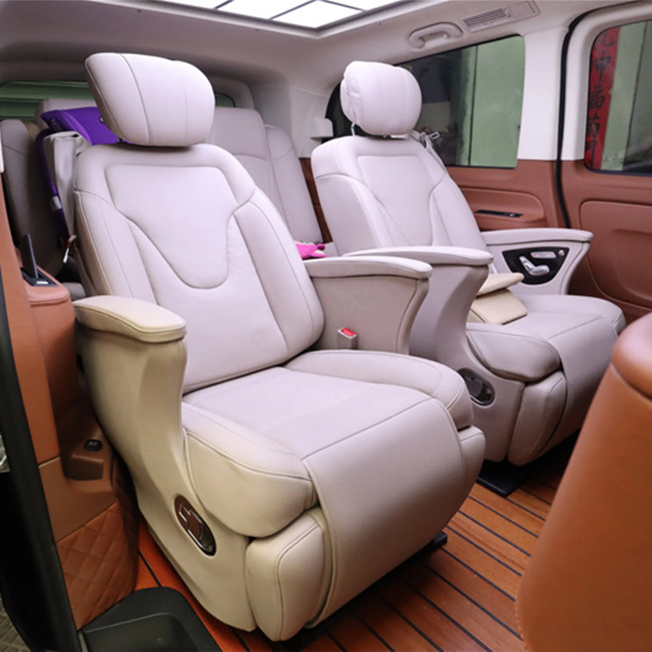 Auto Seat Luxurious Car chair W447 car sofa Electric Adjustable Leather For MPV with massage fan
