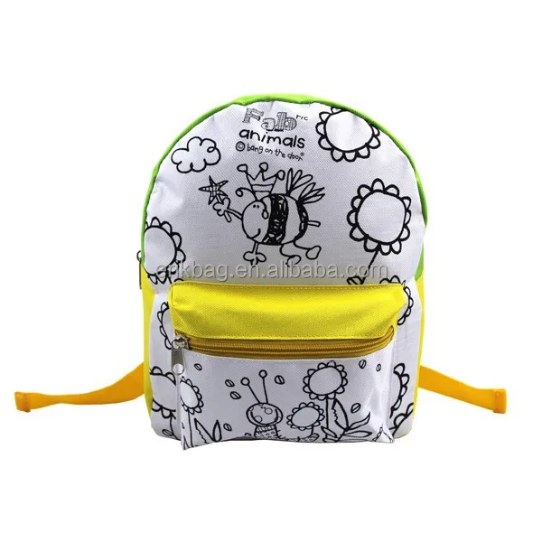 DIY coloring school bag with color Pen set