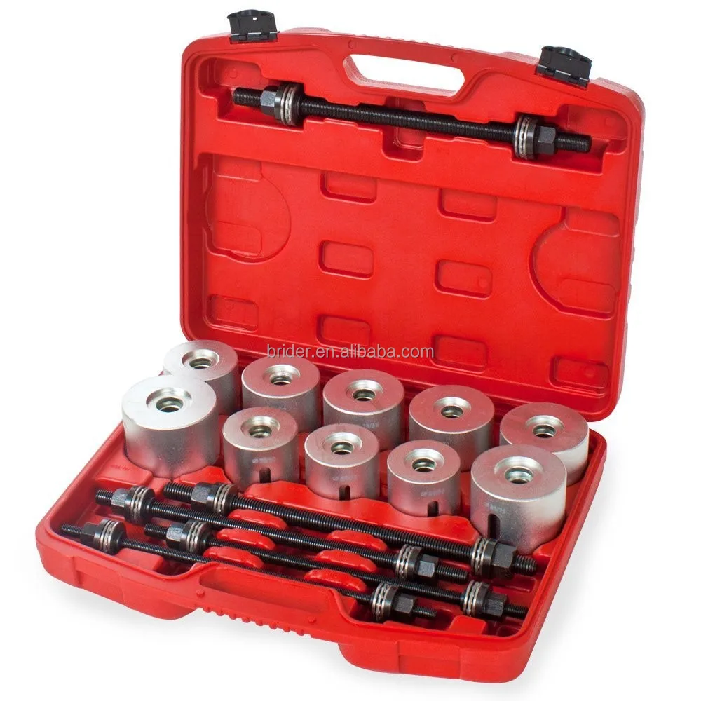 27pcs Universal Press Pull Sleeve Kit Bush Bearing Remover Insertion Tool Set