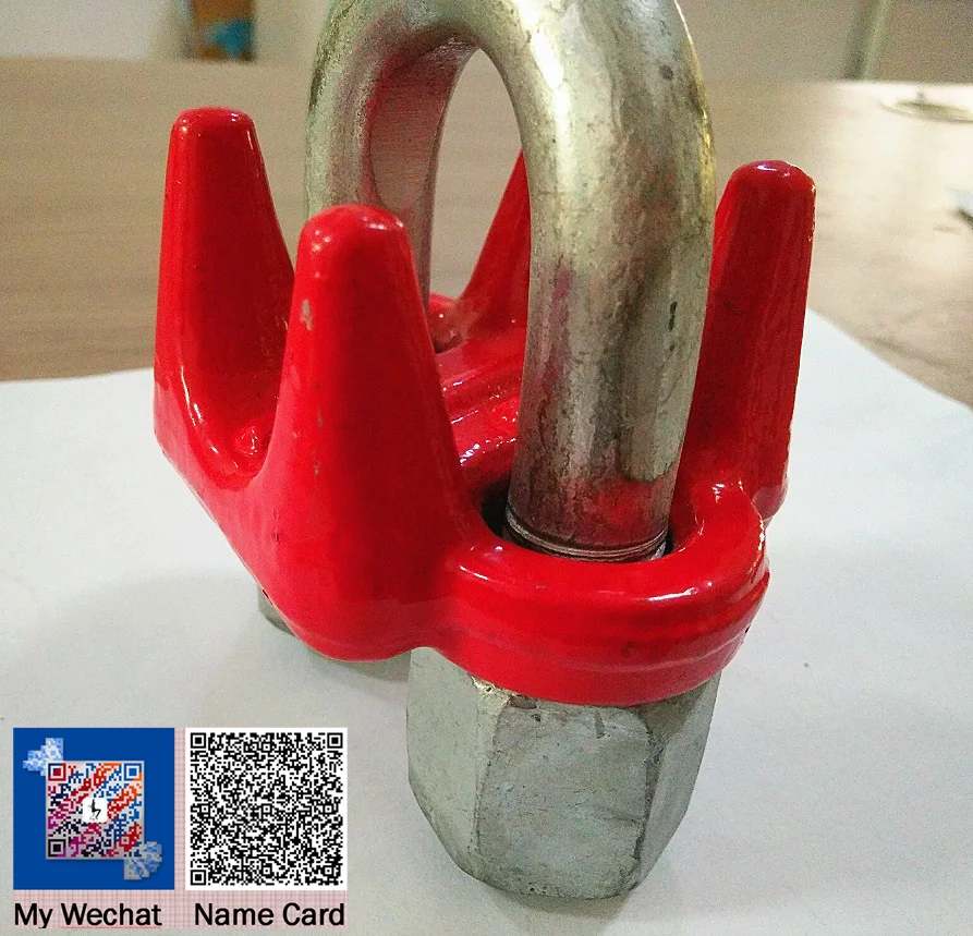 Heavy Duty Long Nut Drop Forged US Type Wire Rope Clip With Long  Nut G450