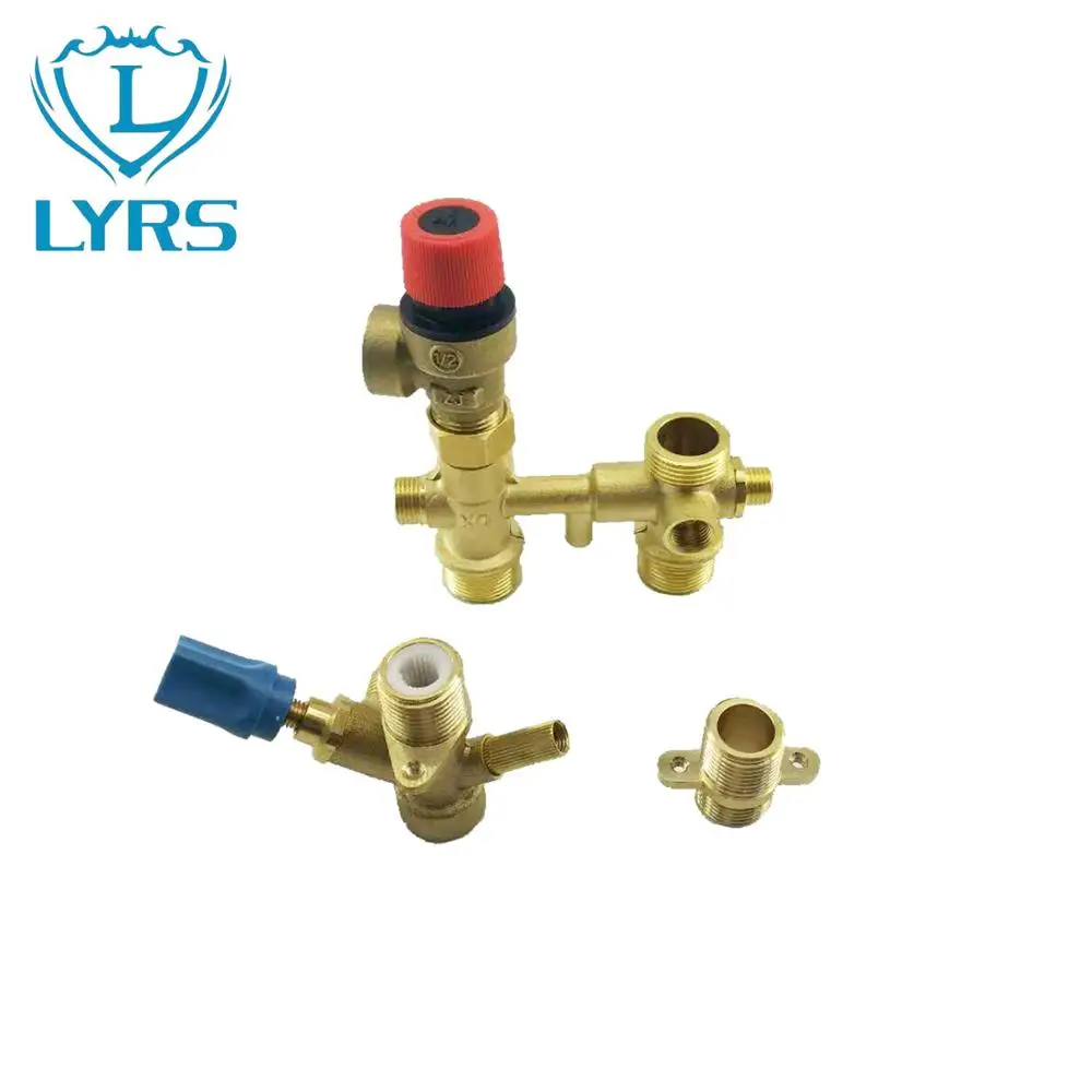 hydraulic control valve types, wall hung gas boiler water way valve assembly
