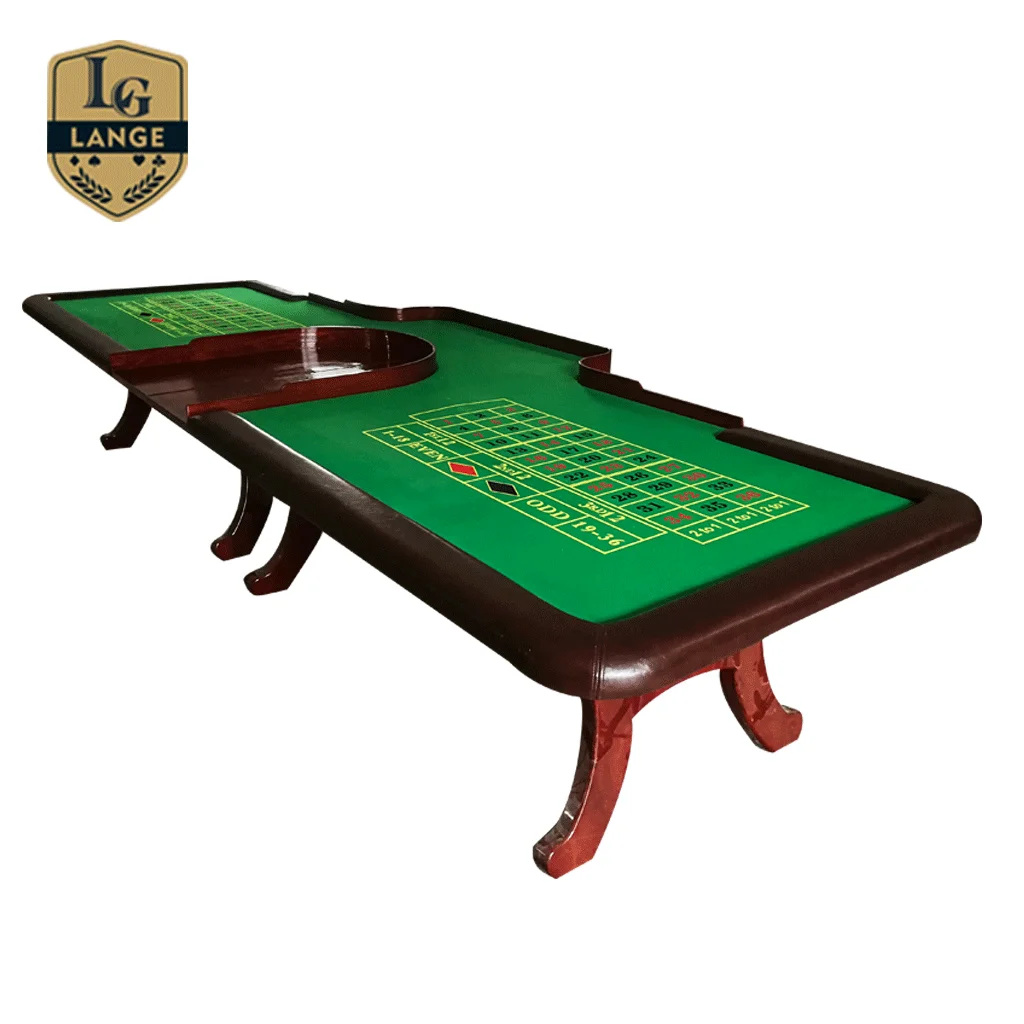 Big Deluxe Real Wooden Gambling American Roulette Wheel Table