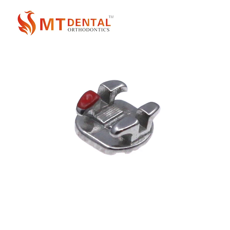 MIM round base monoblock metal braces from China dental supply company