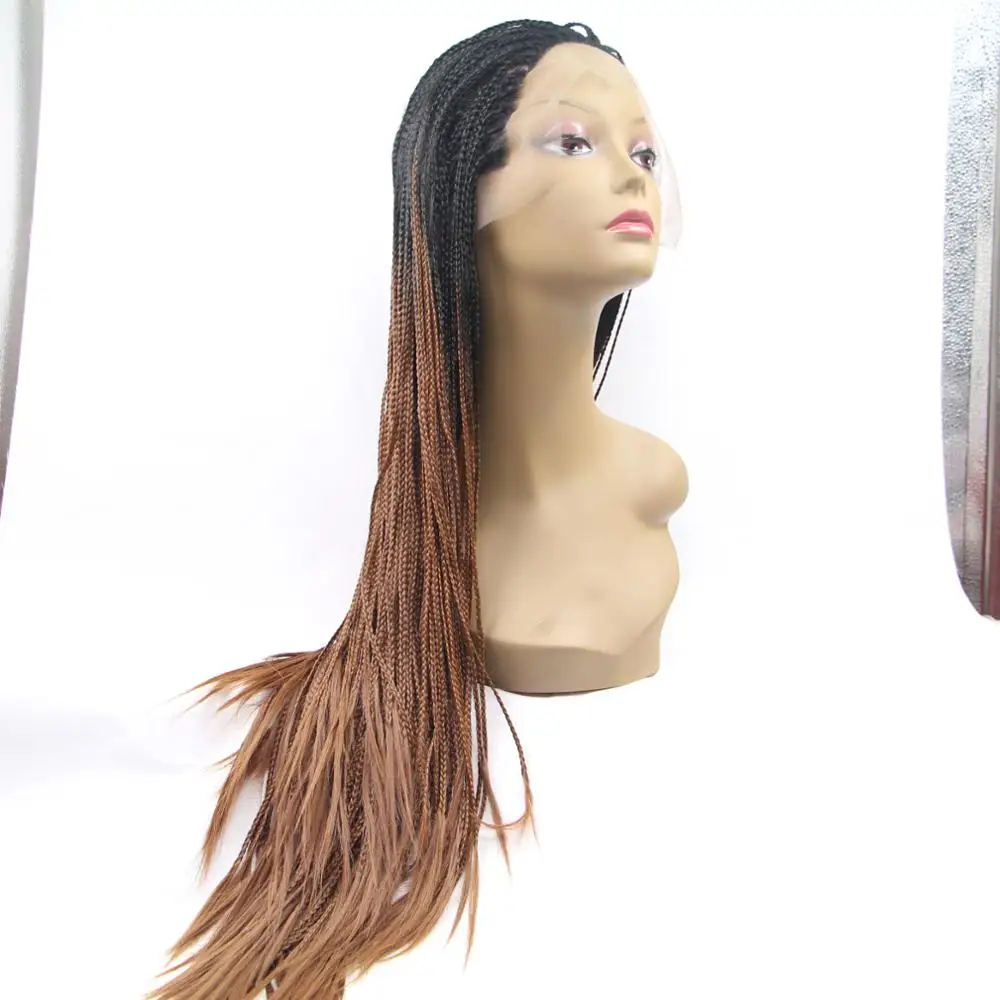 
Wholesale price synthetic front lace braid wigs 