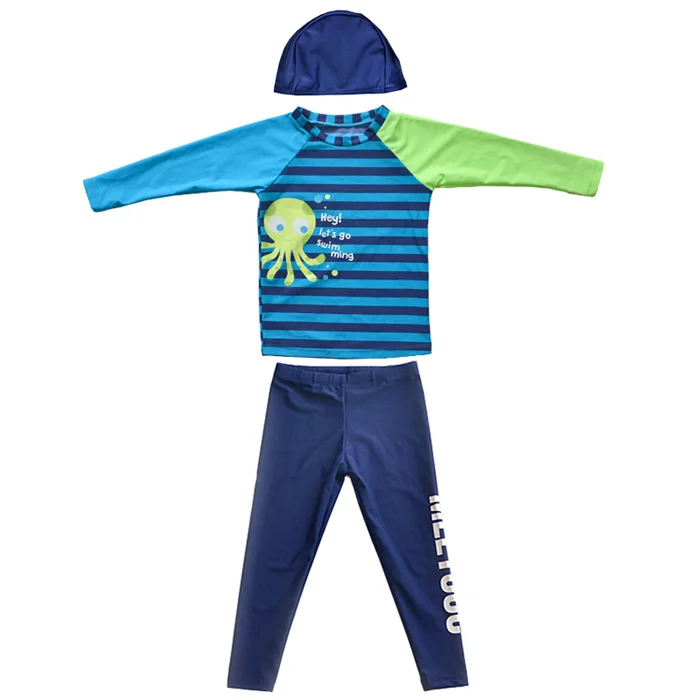 Купальный костюм с длинным рукавом, детский купальник, купальник для мальчиков, детская пляжная одежда, детская одежда для плавания