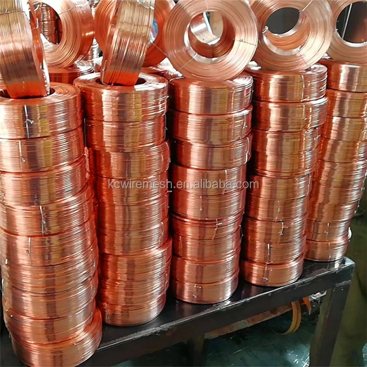 Factory!!!!!!!! Kangchen copper wire scrap, Carton Copper Coating Stitching Flat Wire