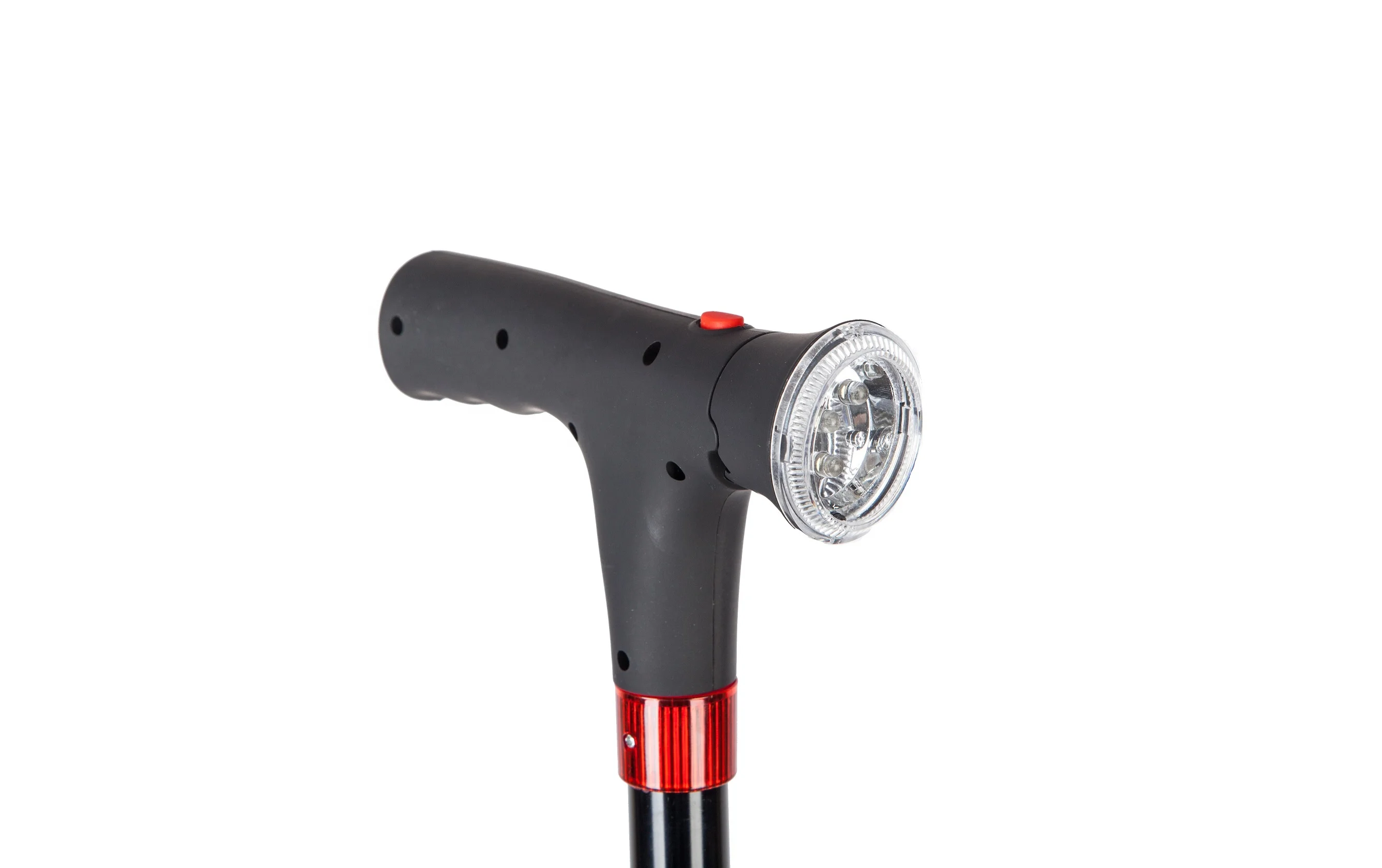 High Quality Folding Walking Sticks with Folding Height Crutch  With Led Light  For Old People