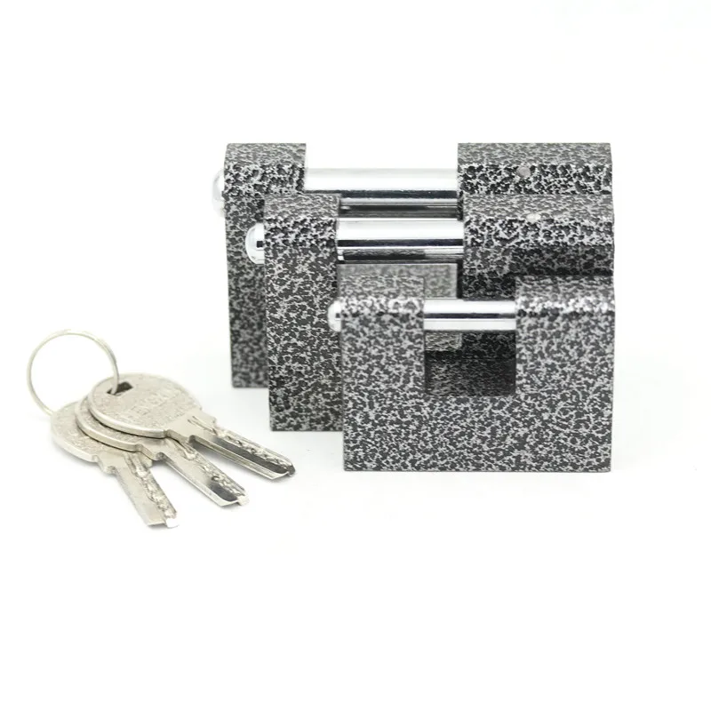 
New Coming Plastic Cover Iron/Brass Cylinder Black Safety Padlock Lockout Size 60-80-90mm 
