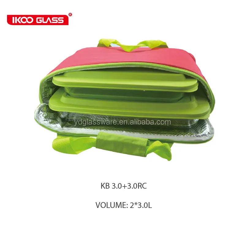 Rectangle Pan Dinner Plate Big Capacity High Borosilicate Glass Bakeware With Lid