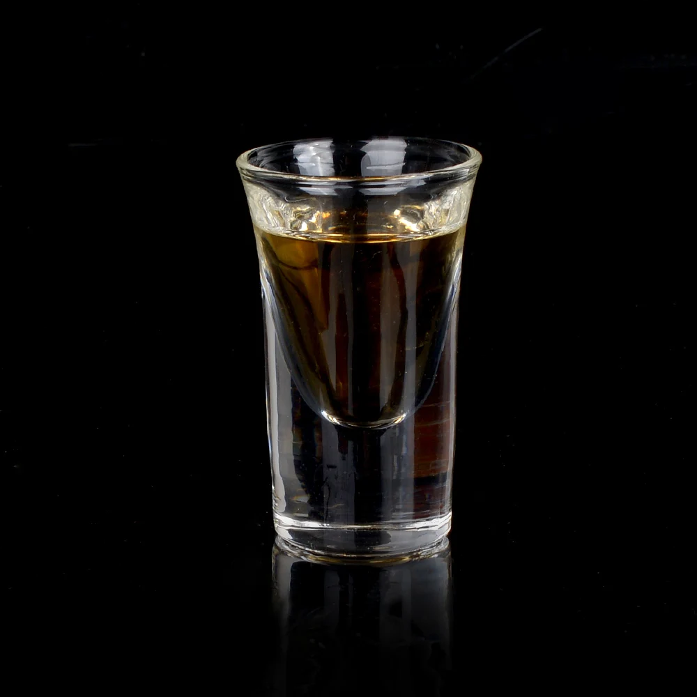 Высокое качество ясно рюмку 1 унц. рюмку толстым дном рюмку