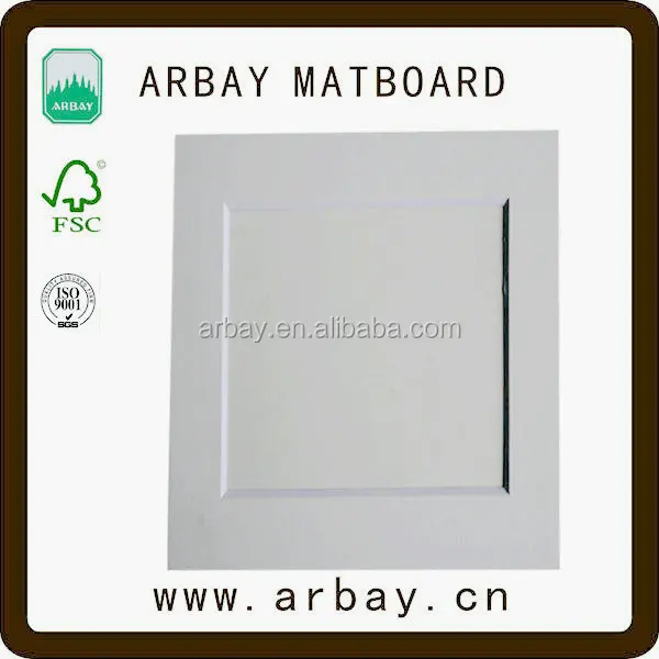
custom wholesale bevel cutting matboard& precut passepartout &velvet matboard 