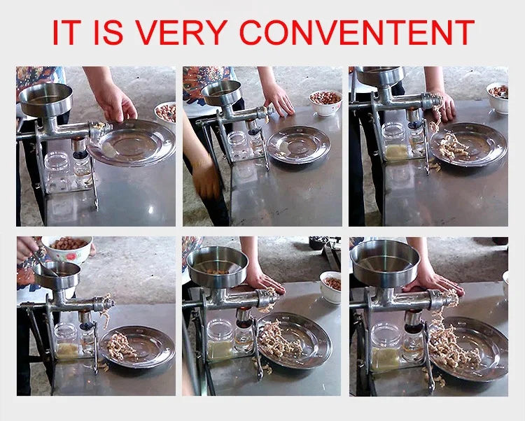 Small manual portable sunflower seed oil extraction sesame oil making press machine for sale
