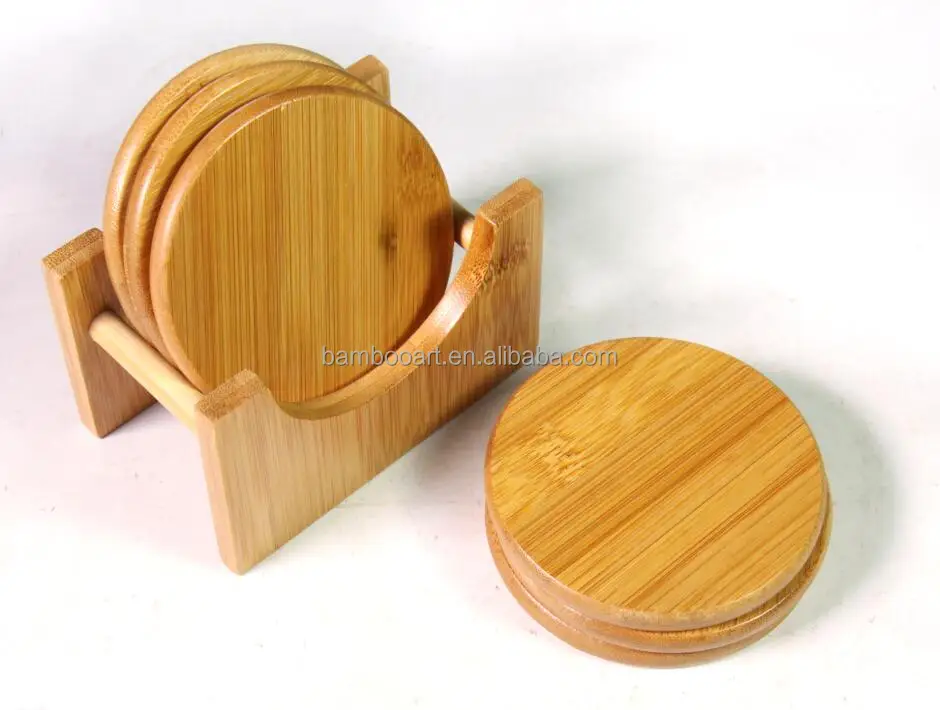 bamboo coaster set