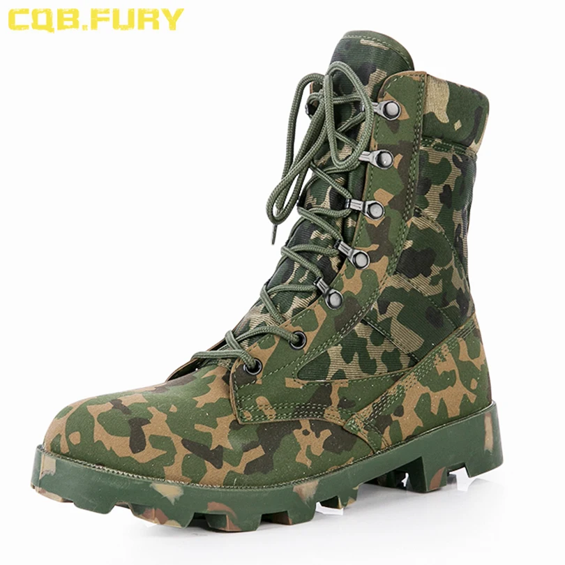 
Custom military army tactical boots combat jungle desert suede leather Panama Sole boots 