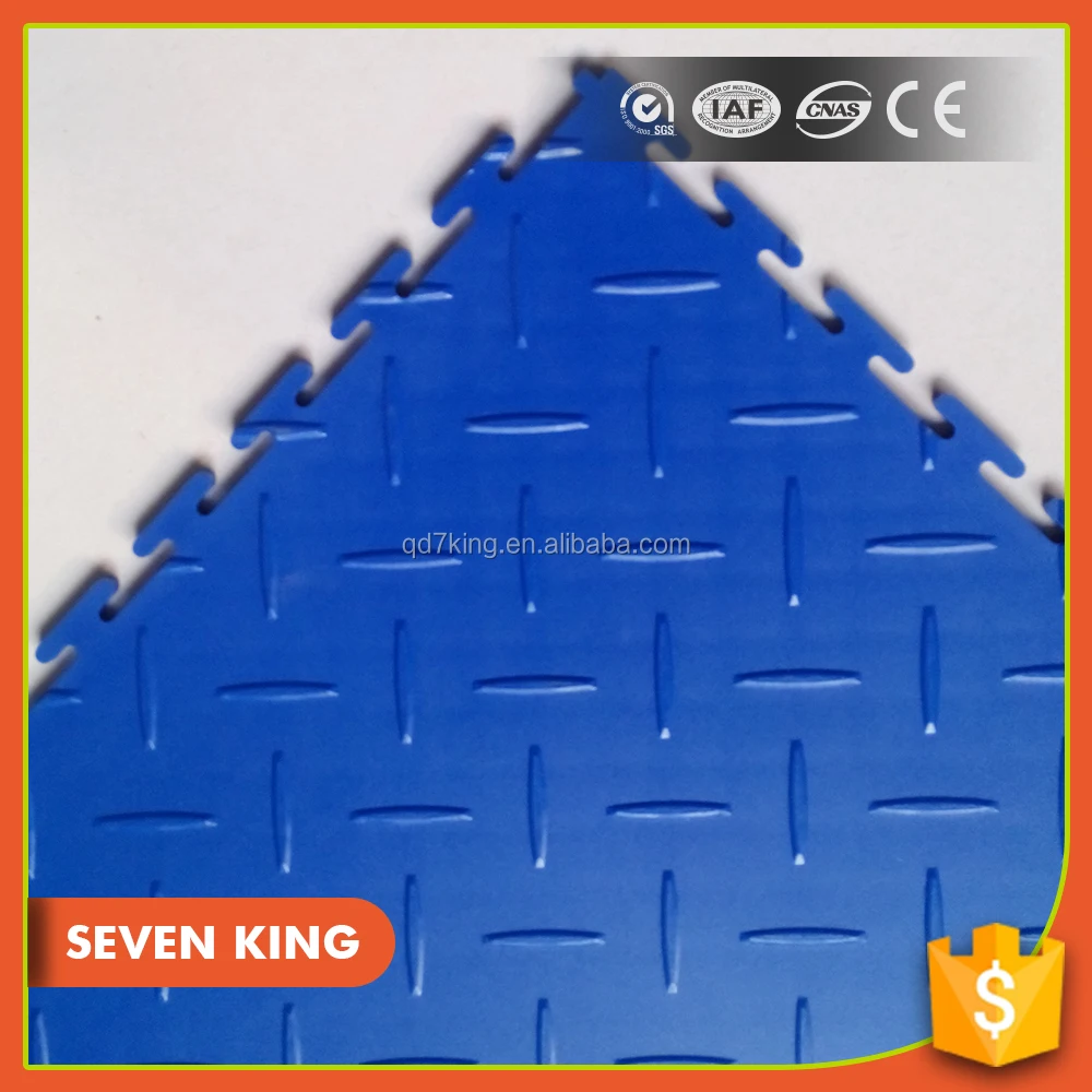 Qingdao 7king New type vinyl flooring pvc garage floor tile with high quality