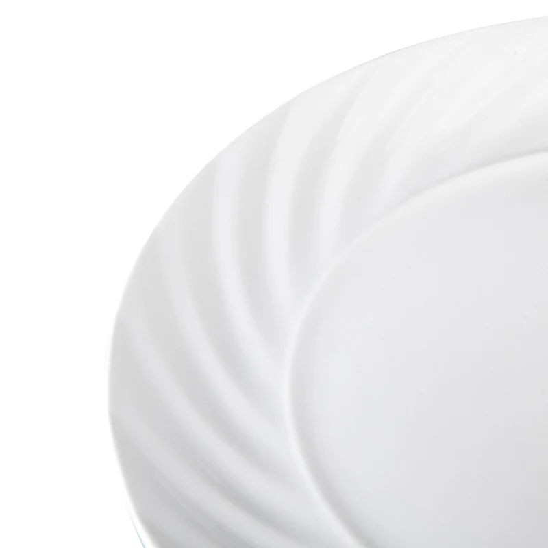 China Hotsale Restaurant Round Pure Plain White Dinner Plate, Appetizer Platter, Dish And Plates$