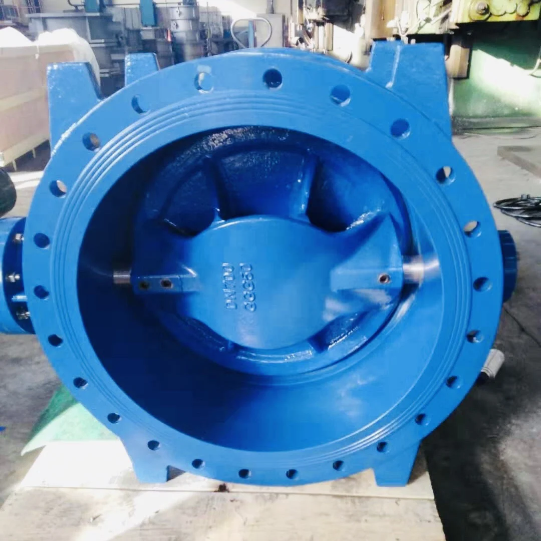 China supplier cast ductile iron series 14 resilient seat EPDM double eccentric butterfly valve three eccentric butterfly valve