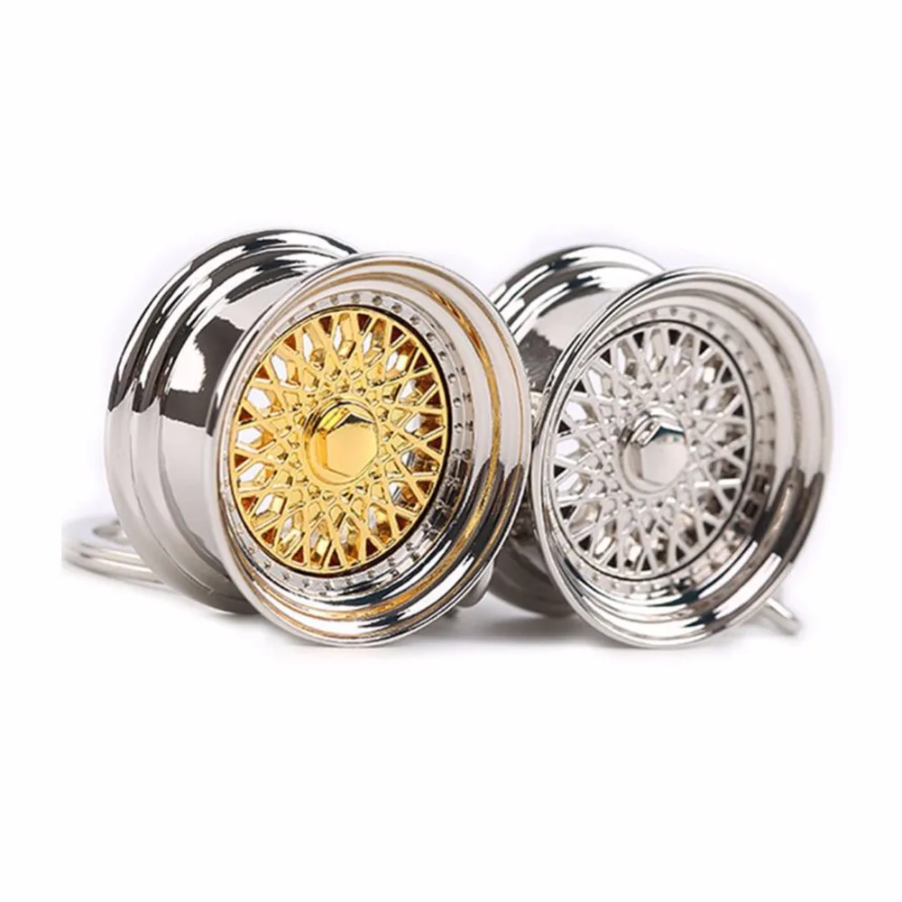 Popular Creative Car Auto Metal Mini Wheel Rim Tyre Key Chain