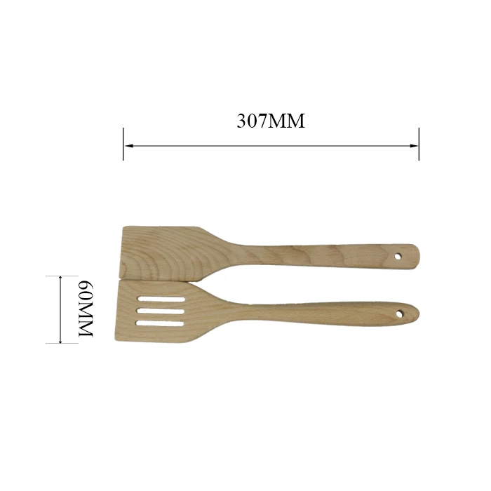 Custom Japanese Wooden Spoon With Holes Wooden Kitchen Utensils