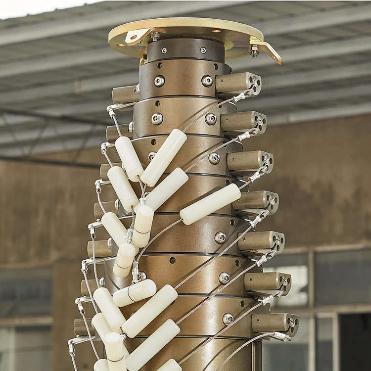 Pneumatic heavy antenna pole hard anodizing 6m mast