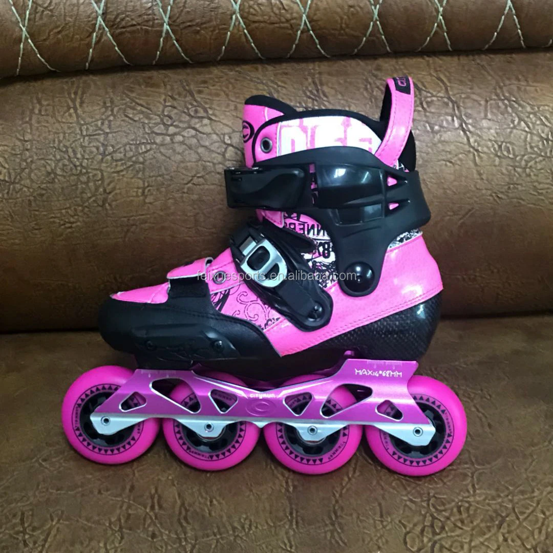 wholesale Inline roller skating shoes professional speed skate 110mm 100mm 90mm 84mm carbon fiber wheels shoes for kids