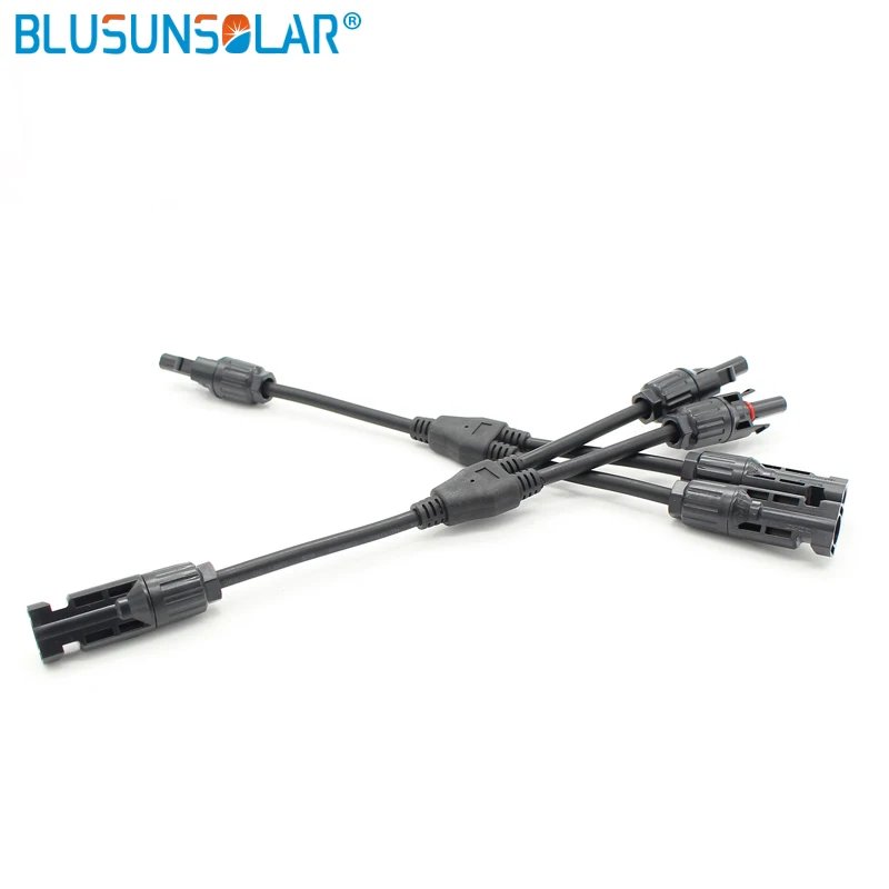 Leader TUV Approved IP67 Solar Branch Y Adapter Connectors M/M/F and F/F/M For Solar Panel Cable Connector for Solar System
