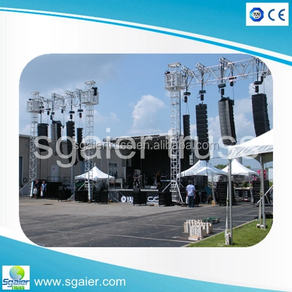 
 Алюминиевая звуковая форме динамик ферм линейный массив фермы с акционной цене  