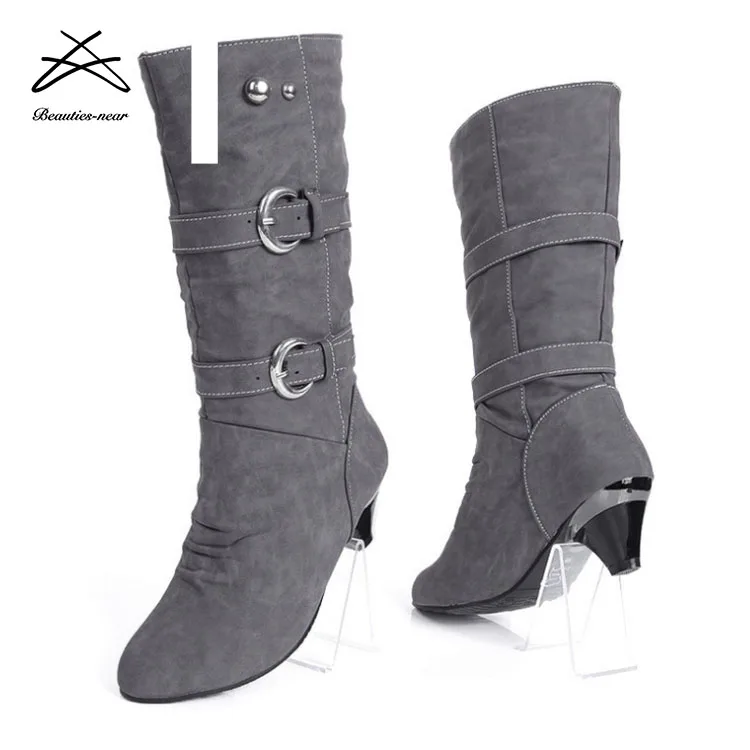 2018 latest design pretty women shoes ladies half boots ankle boot in China
