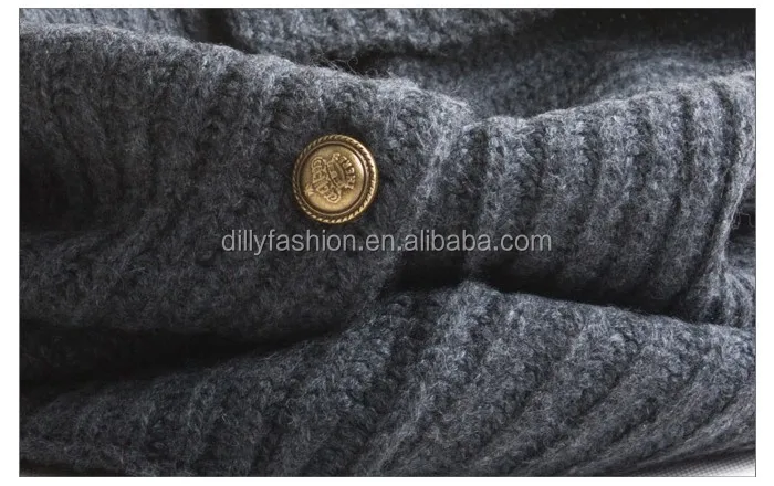wholesale purl stitch cashmere knitted snood scarf