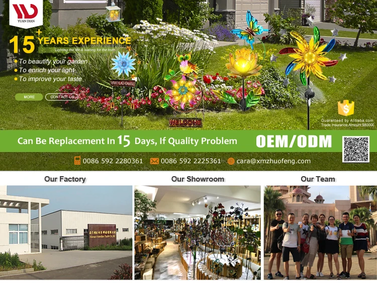 plastic Imitation metal garden LED fence border solar light