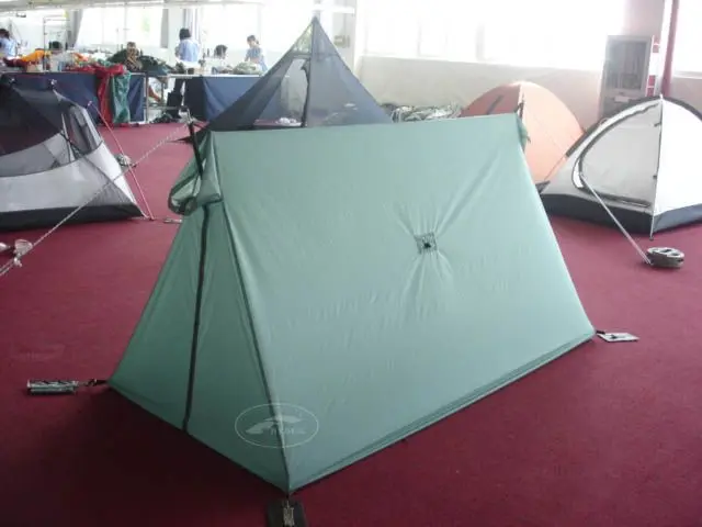 A-Frame Ultra Light Double Silicone Coating Hiking 1-Person 3 Season High Quality Solo Wedge Quick Setup Camper Ridge  Tent