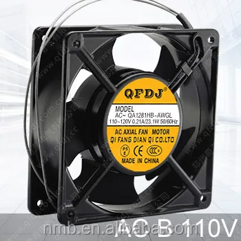 
QFDJ 120*120*38mm ac 110volt mini portable cooling fan LED projector ventilation fan 