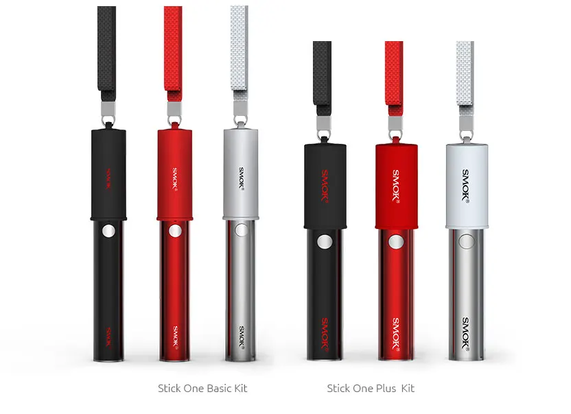 
High quality ecig starter kit SMOK 2200mah Stick One Basic Kit 2.0ml Nano TFV4 Tank black/white/red/silver Stick One Kit 