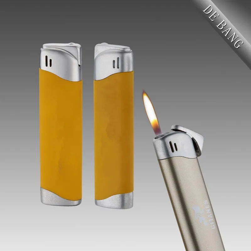 Hot-selling plastic custom-made butane gas flame cigarette Lighter
