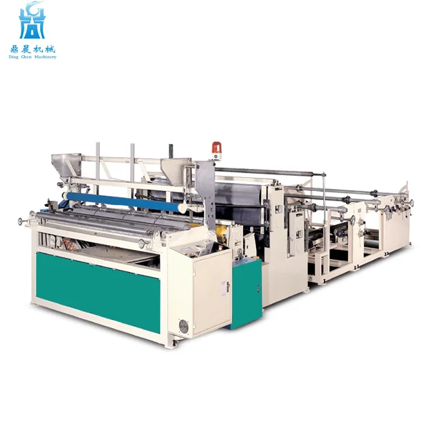 Dingchen 2400mm Tissue Toilet Paper Rewinding Machine with  Perforating and Embossing