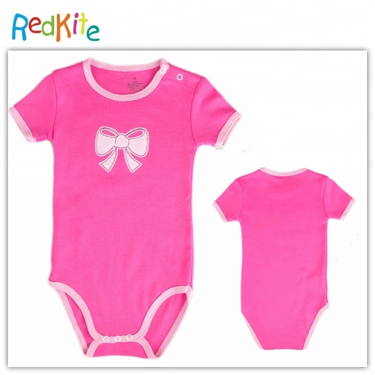 Wholesale 100% cotton short sleeve baby clothes custom print baby romper infant bodysuit